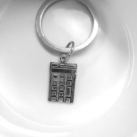 Miniature Calculator Math Calculus Lover School Graduation Gift keyring keychain - Picture 2 of 3